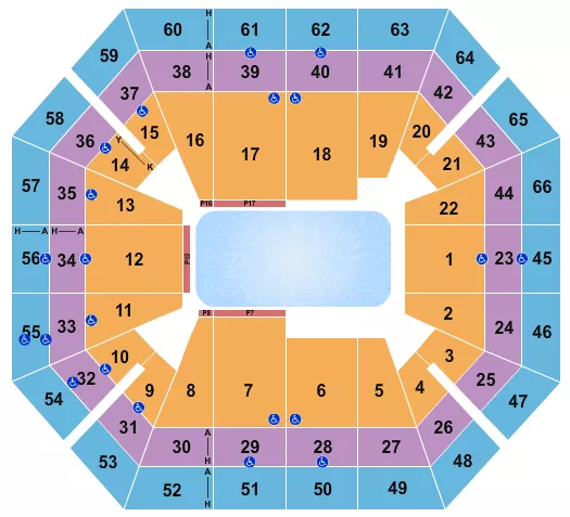 seating chart for ExtraMile Arena - Disney On Ice 1 - eventticketscenter.com